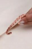 Süspüs Accessories Burgu Model Mat Bakır Bilezik thumbnail 4