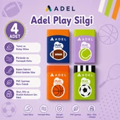 Adel Play Silgi 4 Adet thumbnail 1