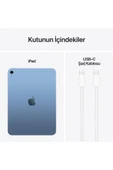 Apple 11" iPad A16 Wi-Fi 256GB - Mavi thumbnail 8