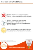 B Active Trio 30 Tablet - P5P - Metilkobalamin - Metilfolat thumbnail 3