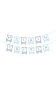 Baby Shower Harf Afiş - Mavi thumbnail 2