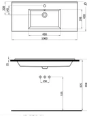 SILVER SLİM LAVABO 100 CM 1.KALİTE thumbnail 2