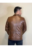 Hakiki Deri Düğmeli Erkek Deri Ceket thumbnail 5