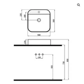 LOFT BATARYA D.Lİ LAVABO MAT ANTRASİT thumbnail 2