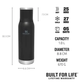 Stanley Adventure To-Go Bottle 1Lt Black thumbnail 2