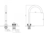 STEP 2 DELİKLİ ÇANAK TİPİ LAVABO BATARYASI (KROM) thumbnail 2