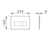 Root Square Kumanda Paneli, Mat siyah thumbnail 2