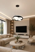 ARTELUZ KALP MODEL MODERN SARKIT AVİZE (50 CM) thumbnail 3