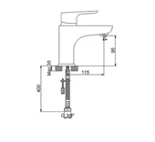 NEWARC LOFT LAVABO BATARYASI-BEYAZ thumbnail 2