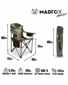 Madfox AlphaBack R108 Yeşil Katlanır Kamp Sandalyesi thumbnail 4