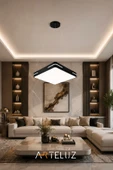 ARTELUZ KARE MODEL MODERN SARKIT AVİZE (50X50 CM) thumbnail 6