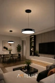 ARTELUZ YUVARLAK MODEL MODERN SARKIT AVİZE (50 CM) thumbnail 6