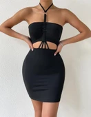 Önden Büzgülü Mini Elbise thumbnail 1