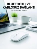 Bluetooth Kablosuz Wireless Mouse Şarjlı Sessiz Ergonomik 5000 Dpı Fare thumbnail 1