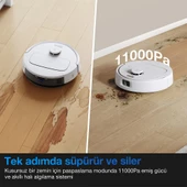 Ecovacs Deebot N20E Plus Beyaz Robot Süpürge ve Paspas thumbnail 2