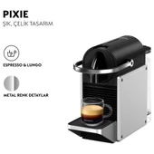 Nespresso Pixie Kapsüllü Kahve Makinesi Gümüş thumbnail 5