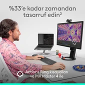 Logitech MX MASTER 4 KABLOSUZ PERFORMANS MOUSE-GRAFİT thumbnail 2