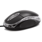 Everest KM-6809 Usb Siyah Mavi Işıklı Optik Mouse thumbnail 2