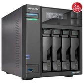 ASUSTOR 4diskli Celeron QC- 4GB RAM-2-2.5GbE Nas Server AS6704T v2 thumbnail 2
