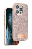 Onegif Apple iPhone 15 Pro Bright Simli Kapak - Pembe thumbnail 1