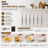 6PCS MİNİ=13CM METAL ÇIRPICI (2818) thumbnail 2