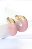 CCB Gül Kurusu Gold Çift Renk Küpe thumbnail 1