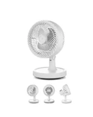 Kompakt Mini Fan  Salınımlı Sessiz Masaüstü Vantilatör thumbnail 3