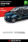 S-Dizayn Opel Combo E Krom İç Kapı Eşiği 2 Prç 2018 Üzeri A+ Kalite thumbnail 1