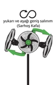 SANAYI TIPI AYAKLI VANTILATOR 7473 KIWI thumbnail 3