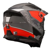 KAPALI KASK LS2 DRIFTER DEVOR MAT GRİ TITANIUM KIRMIZI ORJİNAL XL thumbnail 5
