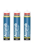 Acryrub Silikonize Mastik Beyaz 500 gr thumbnail 2