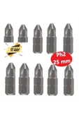 Bits Uç, Yıldız Matkap Ucu PH2X25 mm 10 Adet thumbnail 1