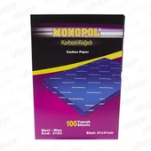 Monopol Karbon Kağıdı (100 LÜ) A4 Mavi 3103 thumbnail 1