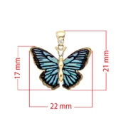 Morpho Kelebek Kolye Ucu thumbnail 2