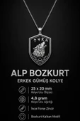 Alp Bozkurt Erkek Gümüş Kolye thumbnail 8