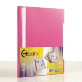 Bafix Telli Dosya Plastik XL Pembe A4 (50 li) thumbnail 2