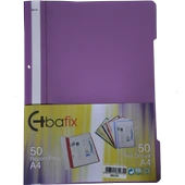 Bafix Telli Dosya Plastik XL Mor A4 (50 li) thumbnail 1