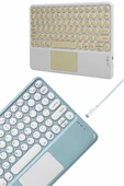 Bluetooth Touchpad Klavye Ultra İnce Taşınabilir Q Klavye thumbnail 3