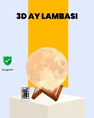 Şarjlı 3D Baskılı 16 Renk Ay Lambası  Stand thumbnail 1
