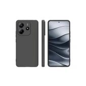 Xiaomi Redmi Note 14 4g Kılıf First Silikon - Siyah thumbnail 2