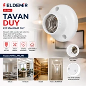 40 ADET E27 KOLAY MONTAJ TAVAN DUY (5224) thumbnail 2