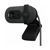 LOGITECH  960-001585, BRIO V-U0072, Full HD Dahili Mikrofonlu, Graphite Webcam thumbnail 1