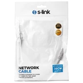 S-LINK SL-CAT6030 CAT6 Patch 30CM Kablo (Gri) thumbnail 3