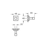 Q-Line A44998 Tekli Askı, Krom thumbnail 3
