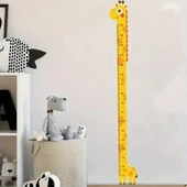 Sevimli Sarı Zürafa Boy Ölçüsü Sticker thumbnail 3
