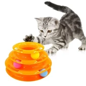 3 Katlı Kedi Oyuncağı Turntable Cat Toy thumbnail 1
