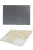 Touchpad Uyumlu Bluetooth Klavye Slim Kablosuz Wifi Q Klavye thumbnail 5