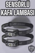 Kafa Lambası Kamp Lambası Led Işık Şarjlı Ayarlanabilir thumbnail 1