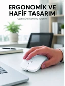 Profesyonel Kablosuz Bluetooth Mouse Çift Modlu Şarjlı Ergonomik Fare thumbnail 1