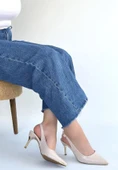Efwa Bej Cilt Topuklu Ayakkabı thumbnail 2